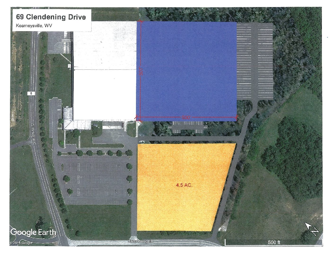 253,500 SF on Clendening Drive, Kearneysville